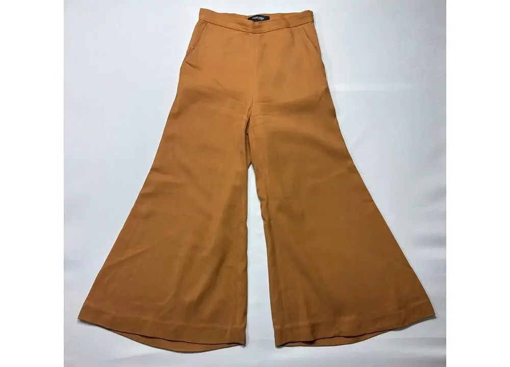 Rachel Comey Women's High Rise Wide Leg Crop Twill Trousers - Size 0 (24x24.5) - Picture 1 of 5